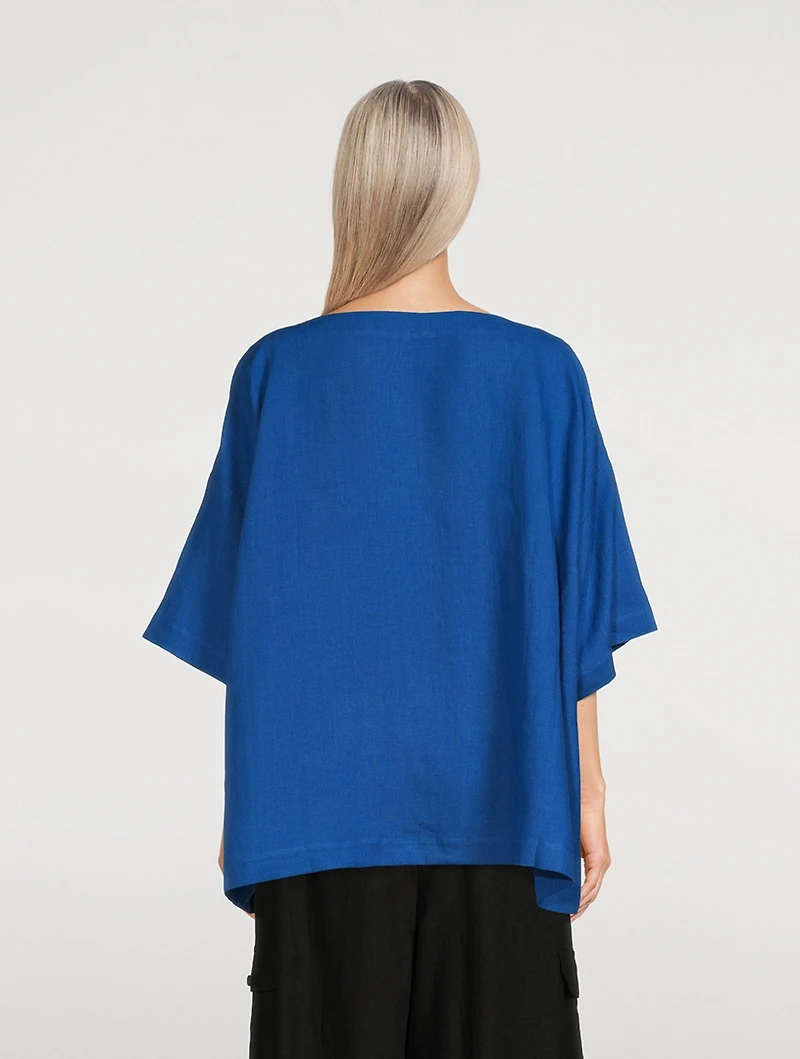 Linen Scoopneck Tunic