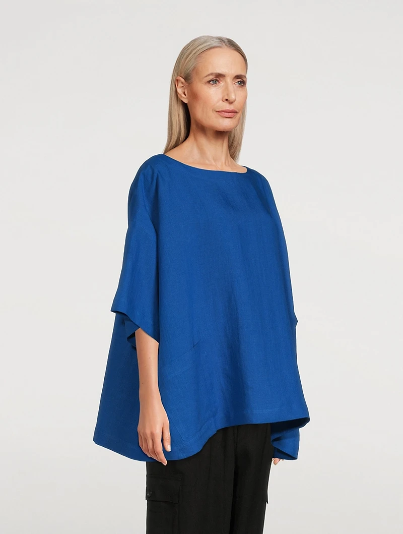 Linen Scoopneck Tunic