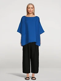 Linen Scoopneck Tunic