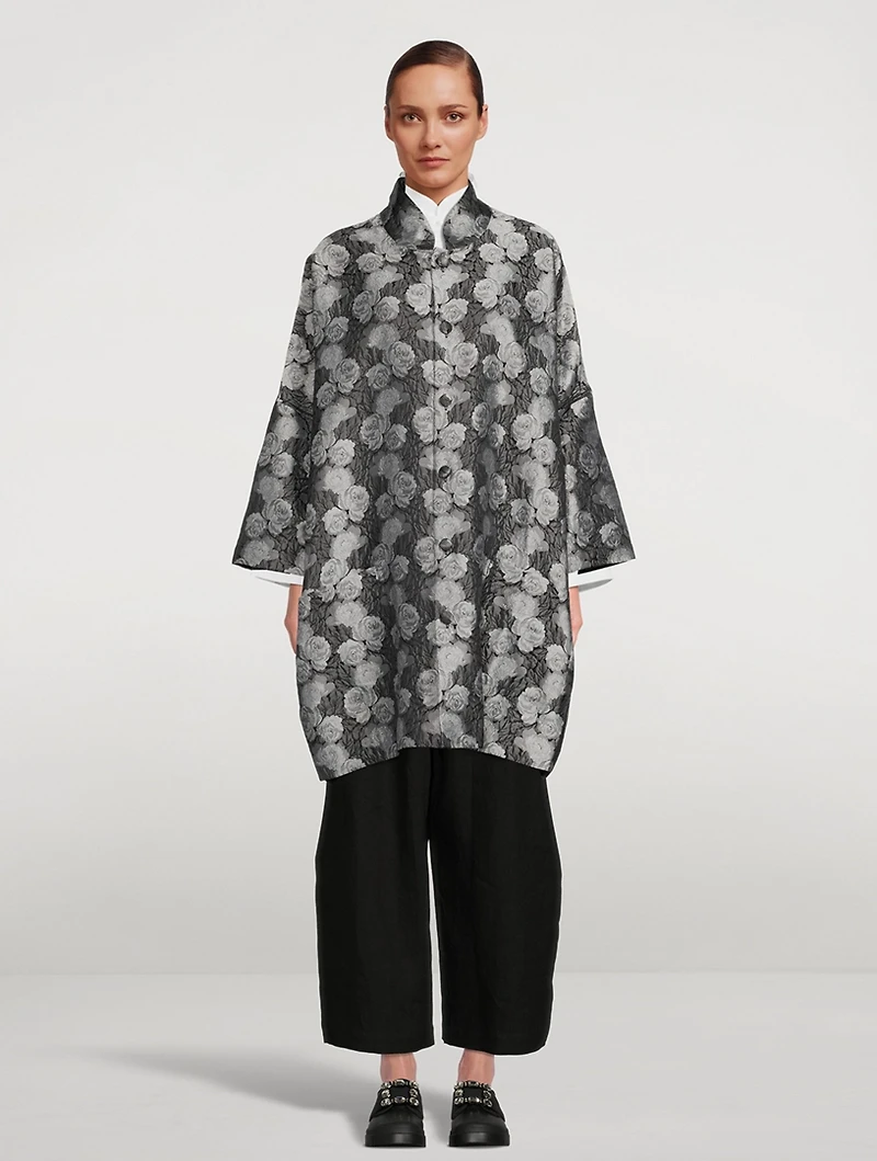 Japanese Wide-Leg Linen Cargo Trousers