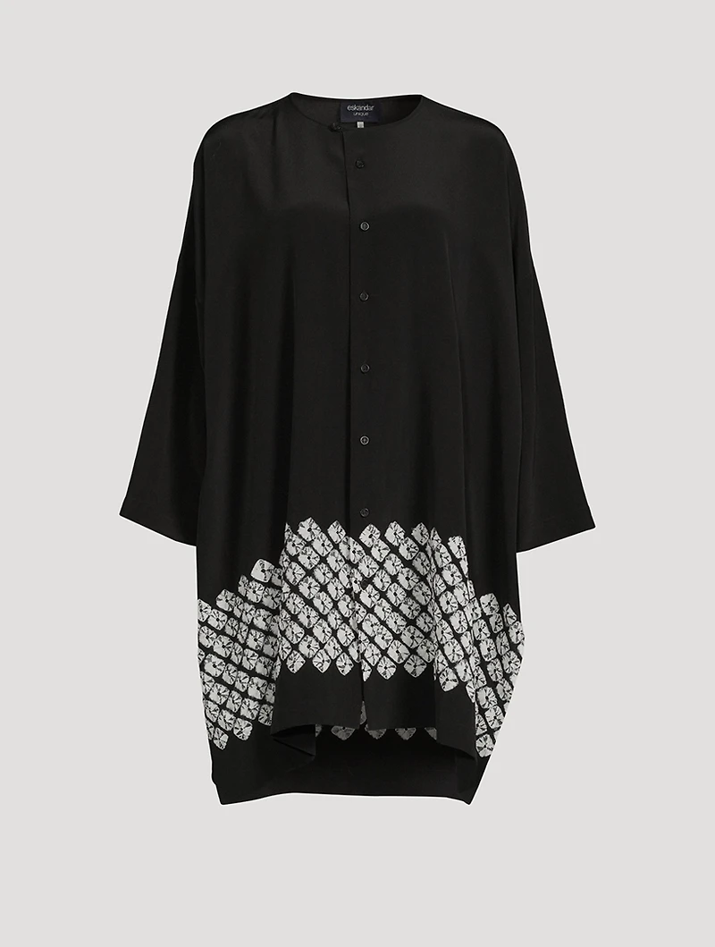 Graphic Silk Shirt