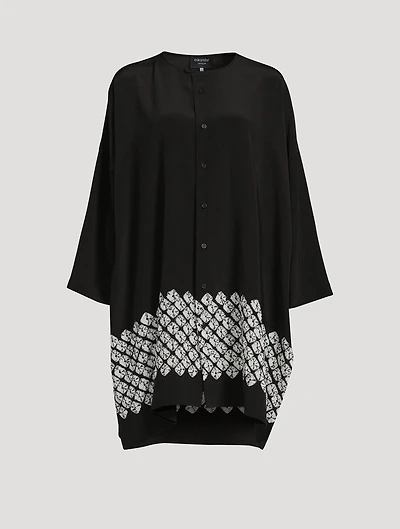 Graphic Silk Shirt