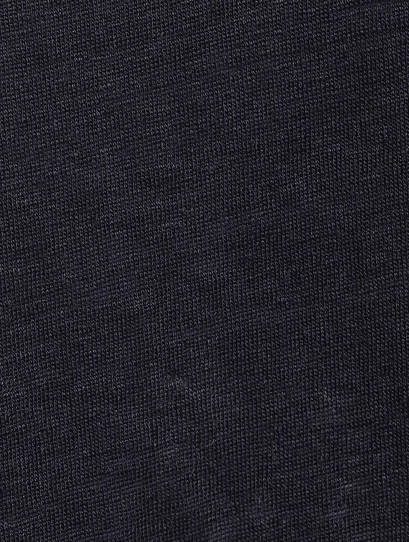 Linen Long-Sleeve V-Neck Sweater