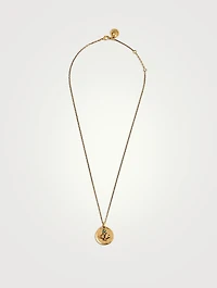 24K Gold Plated Talisman Mini Taurus Medallion Necklace With Turquoise