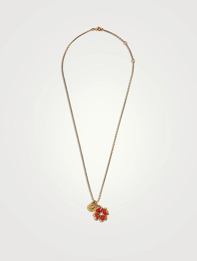 24K Gold Plated Talisman Four-Leaf Clover Necklace