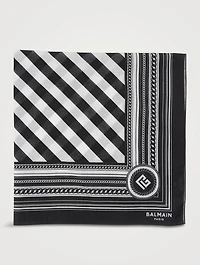 Striped Logo Bandana Scarf
