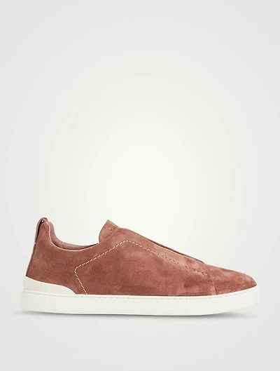 Suede Triple Stitch Sneakers