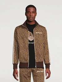 Leopard Jacquard Track Jacket