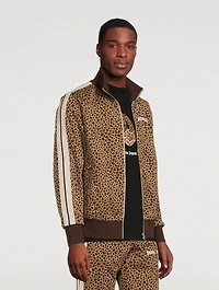 Leopard Jacquard Track Jacket