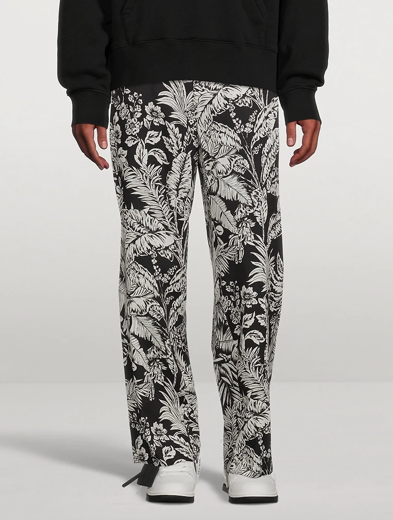 Pajama Pants Jungle Parrots Print