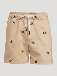 Broken Palm Cotton Shorts