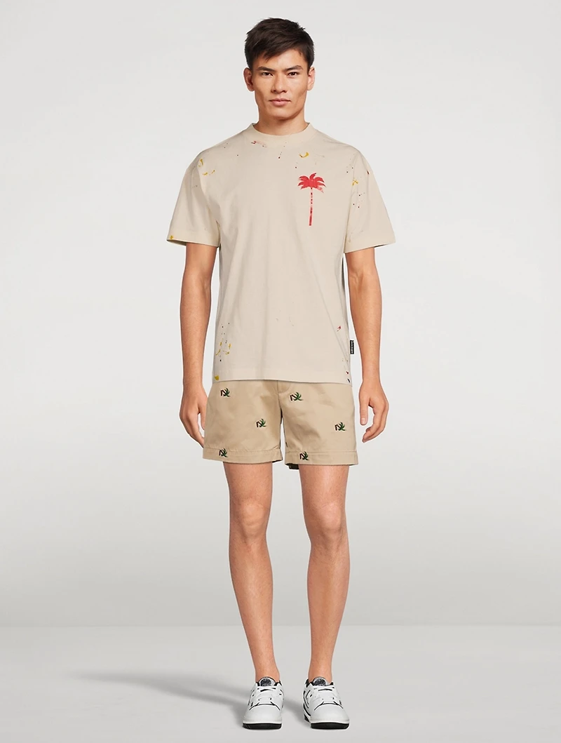 Broken Palm Cotton Shorts
