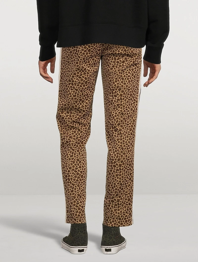 Leopard Jacquard Track Pants