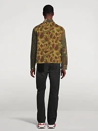Mixed Prints Coach Military Jacket