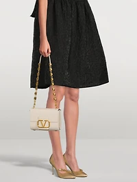 Nadira Metallic Pumps With Crystals