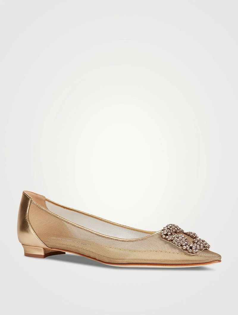 Hangisi Metallic Ballet Flats
