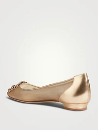 Hangisi Metallic Ballet Flats