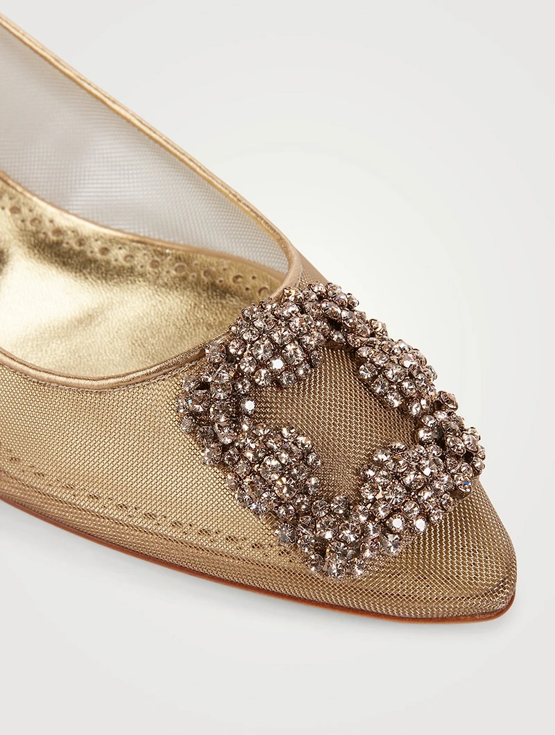 Hangisi Metallic Ballet Flats