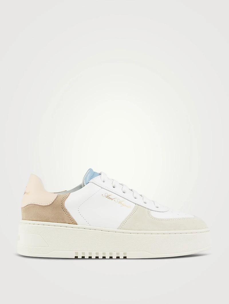 Orbit Leather And Suede Sneakers