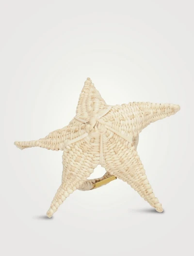 Set Of Two Natural Ocean Star Raffia Napkin Rings