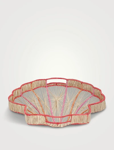 Ursula Raffia Shell Tray
