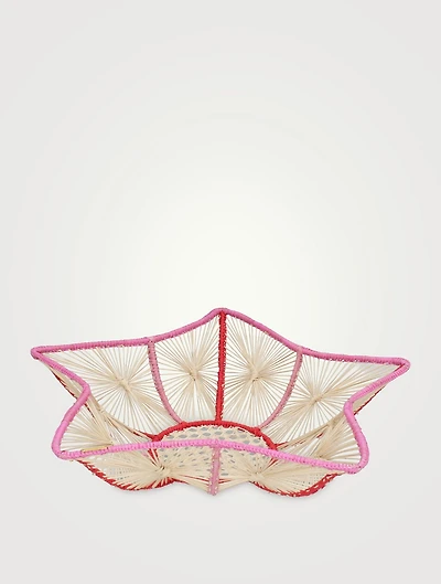 Set Of Two Mini Starship Raffia Bread Baskets