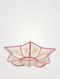 Set Of Two Mini Starship Raffia Bread Baskets