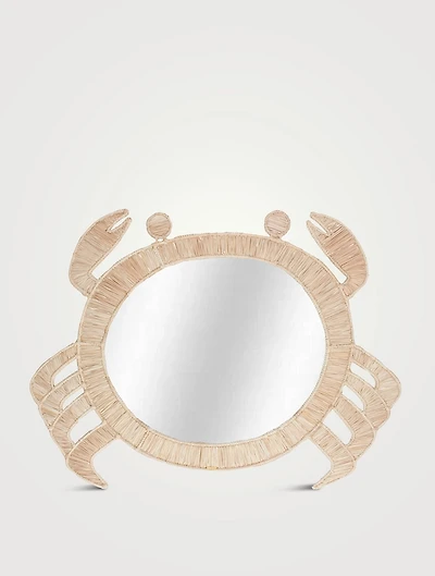 See You My Crab Raffia Mirror