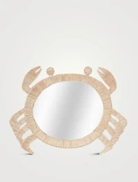 See You My Crab Raffia Mirror