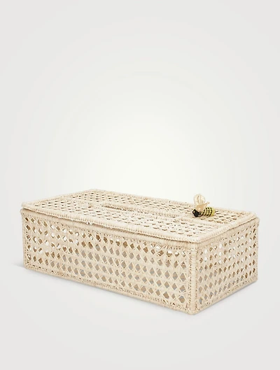 Little Bee Raffia Tissue Box