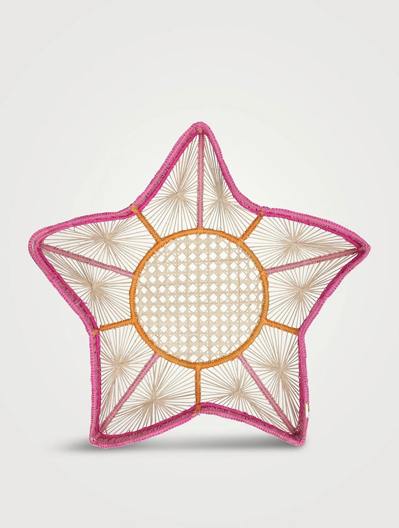Attina Raffia Star Tray