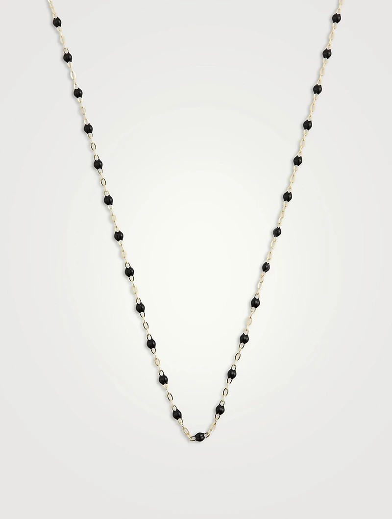 Classic Gigi Resin & 18K Gold Chain Necklace