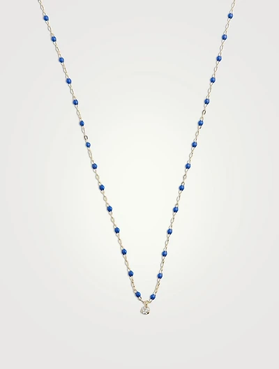 Classic Gigi Supreme Resin & 18K Gold Diamond Chain Necklace