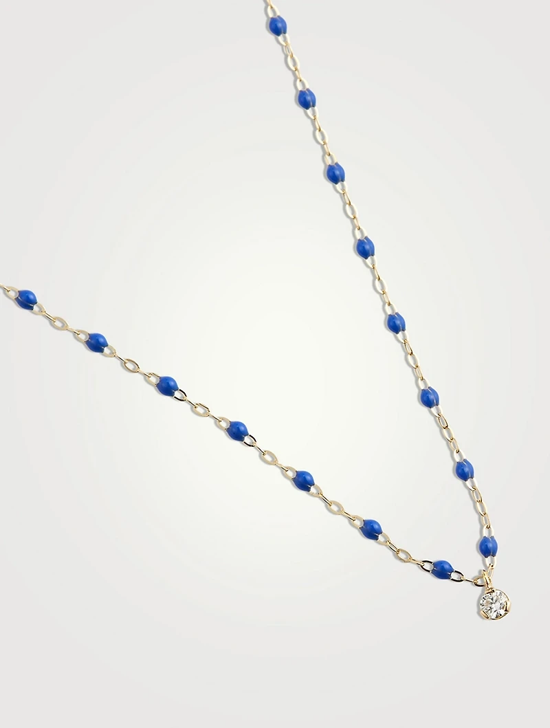 Classic Gigi Supreme Resin & 18K Gold Diamond Chain Necklace