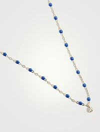 Classic Gigi Supreme Resin & 18K Gold Diamond Chain Necklace