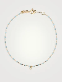 Classic Gigi Resin & 18K Gold Chain Diamond Bracelet