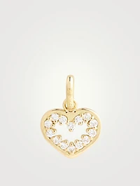 Heart 18K Gold Pendant With Diamonds