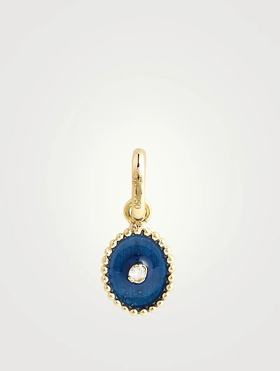 North Star 18K Gold & Resin Diamond Pendant