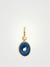 North Star 18K Gold & Resin Diamond Pendant