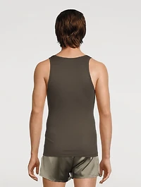 Cotton Stretch Ribbed Tank Top
