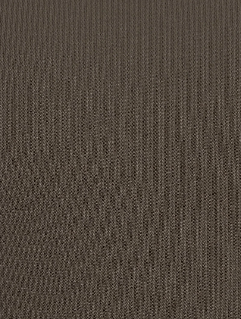 Cotton Stretch Ribbed Tank Top