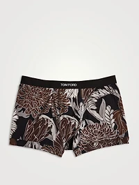 Cotton Stretch Boxer Briefs Floral Print