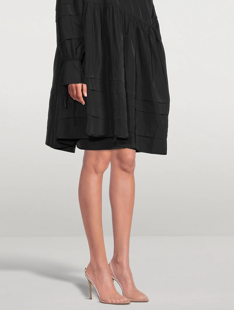 Ribbon d'Orsay Plexi And Leather Slingback Pumps