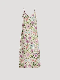 Long Slip Nightie Persephone Floral Print