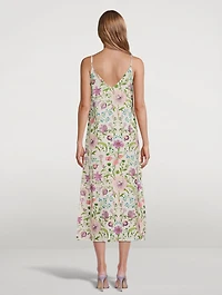 Long Slip Nightie Persephone Floral Print
