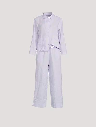 Linen Pocket Pajama Set