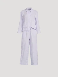 Linen Pocket Pajama Set