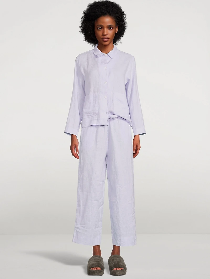 Linen Pocket Pajama Set