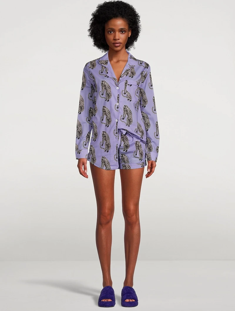 Signature Pajama Set Sansindo Tiger Print