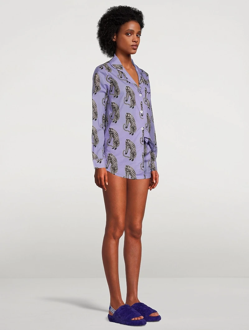 Signature Pajama Set Sansindo Tiger Print